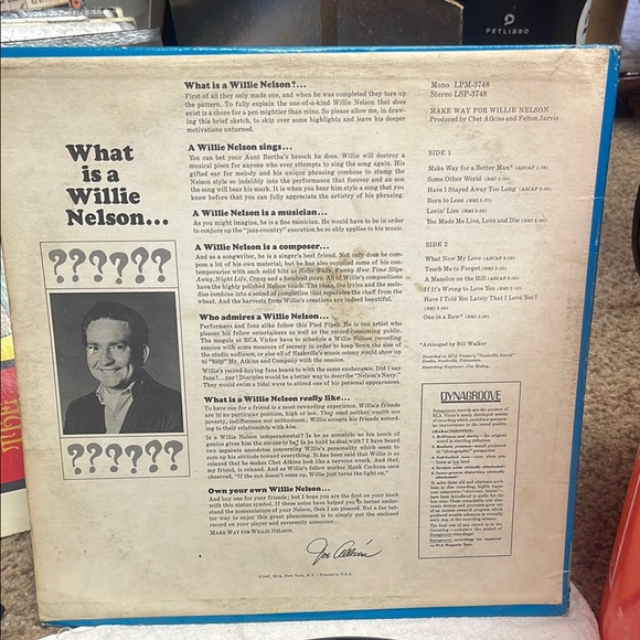 1967 Make Way For Willie Nelson Vinyl Record Album 12 inch LP - Picture 6 of 6